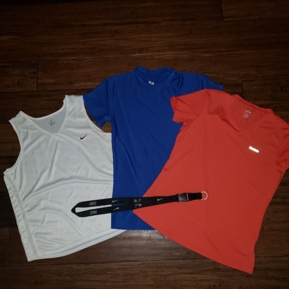 Nike Reebok bundle‎ athletic dri fit tank & tees